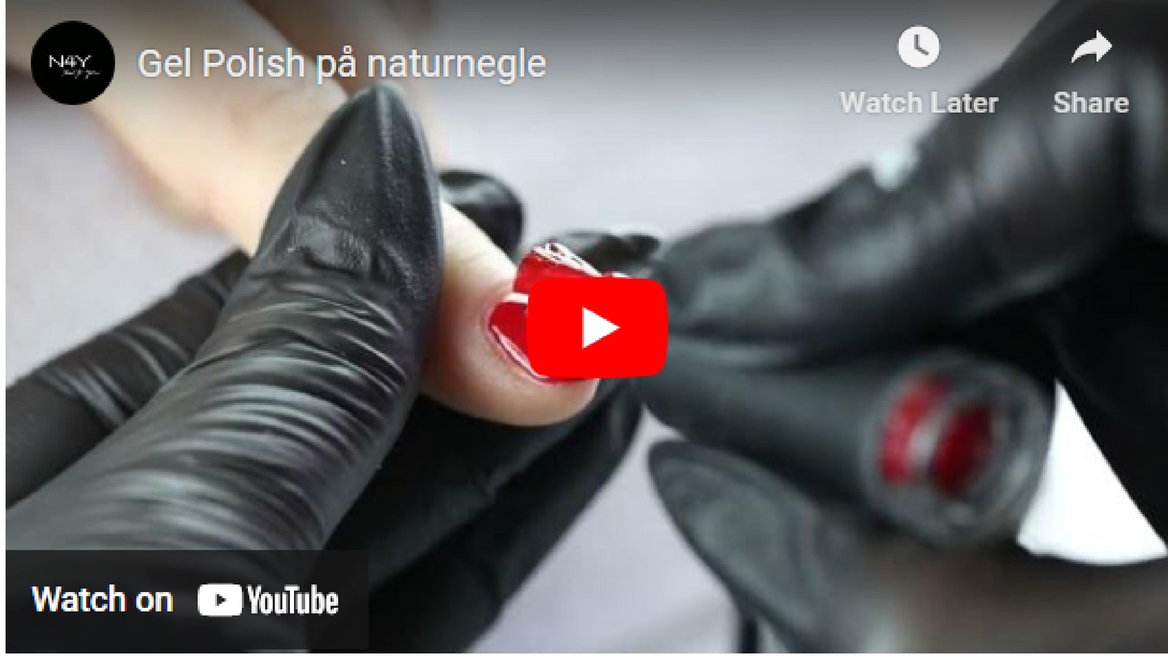 Gel Polish På Natur Neglen