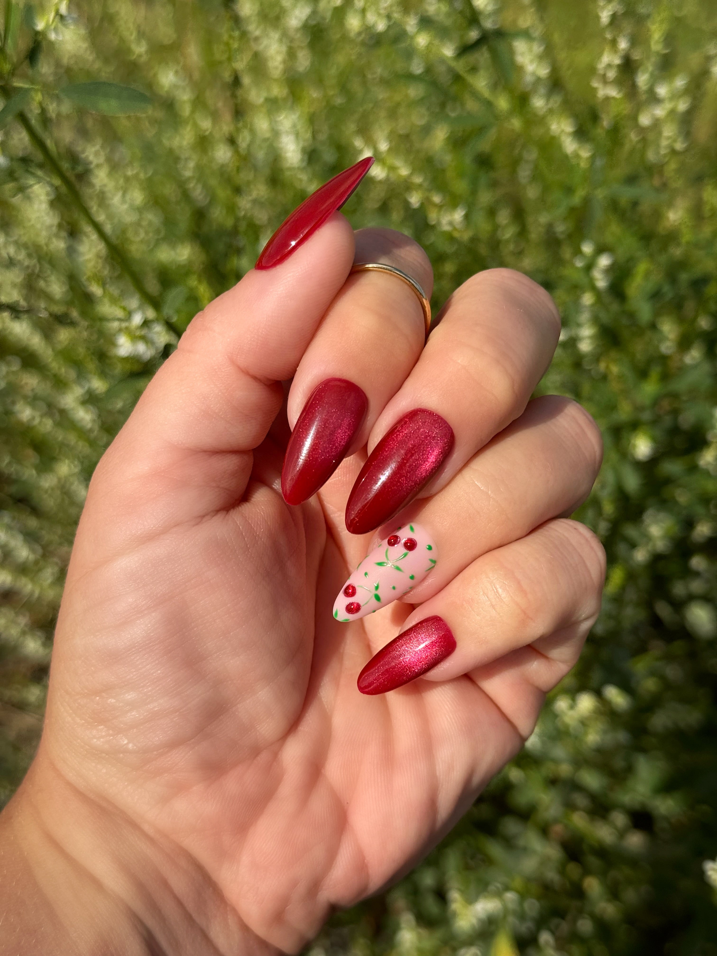 Gel Polish Glass Red