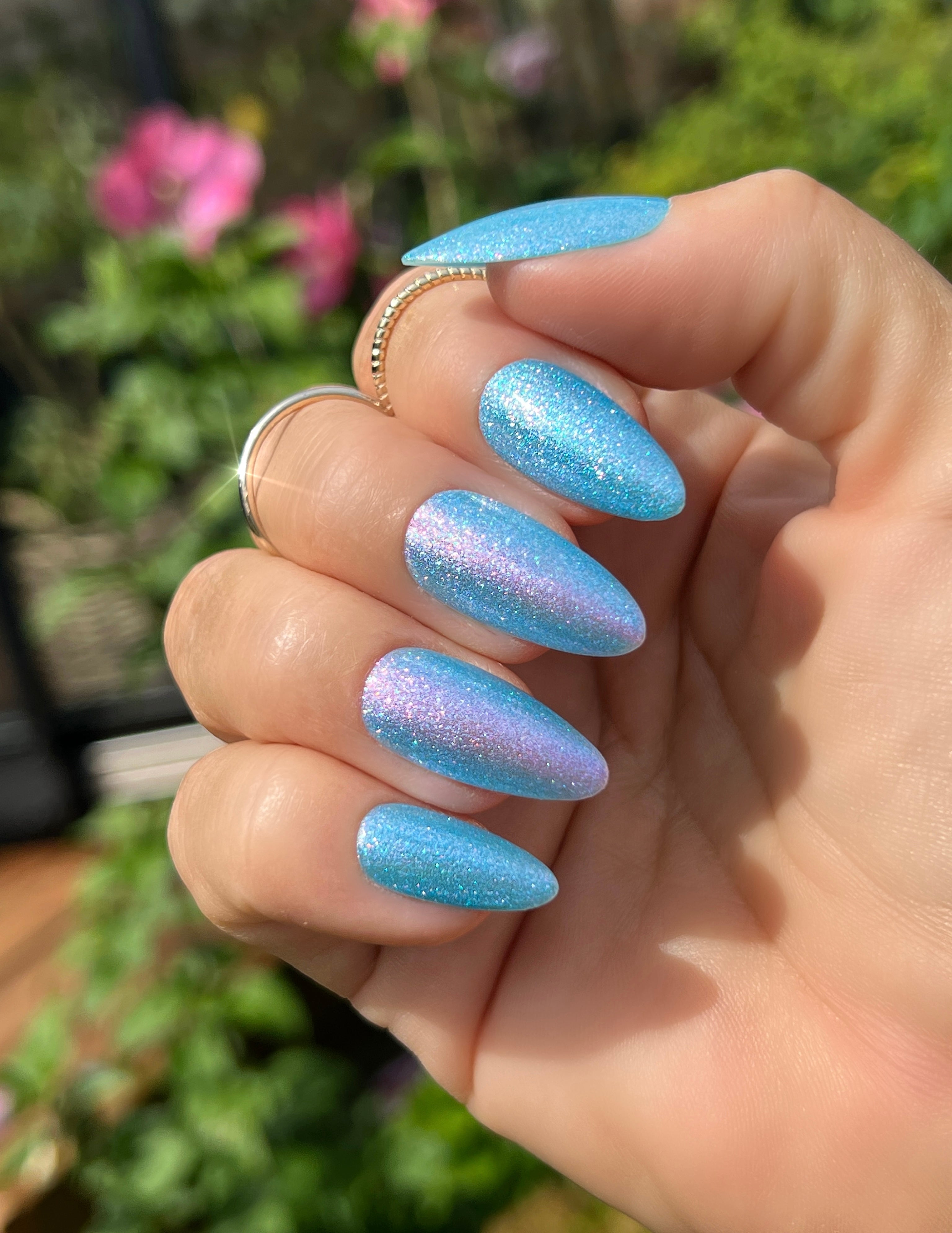 Gel Polish Fairy glitter blue