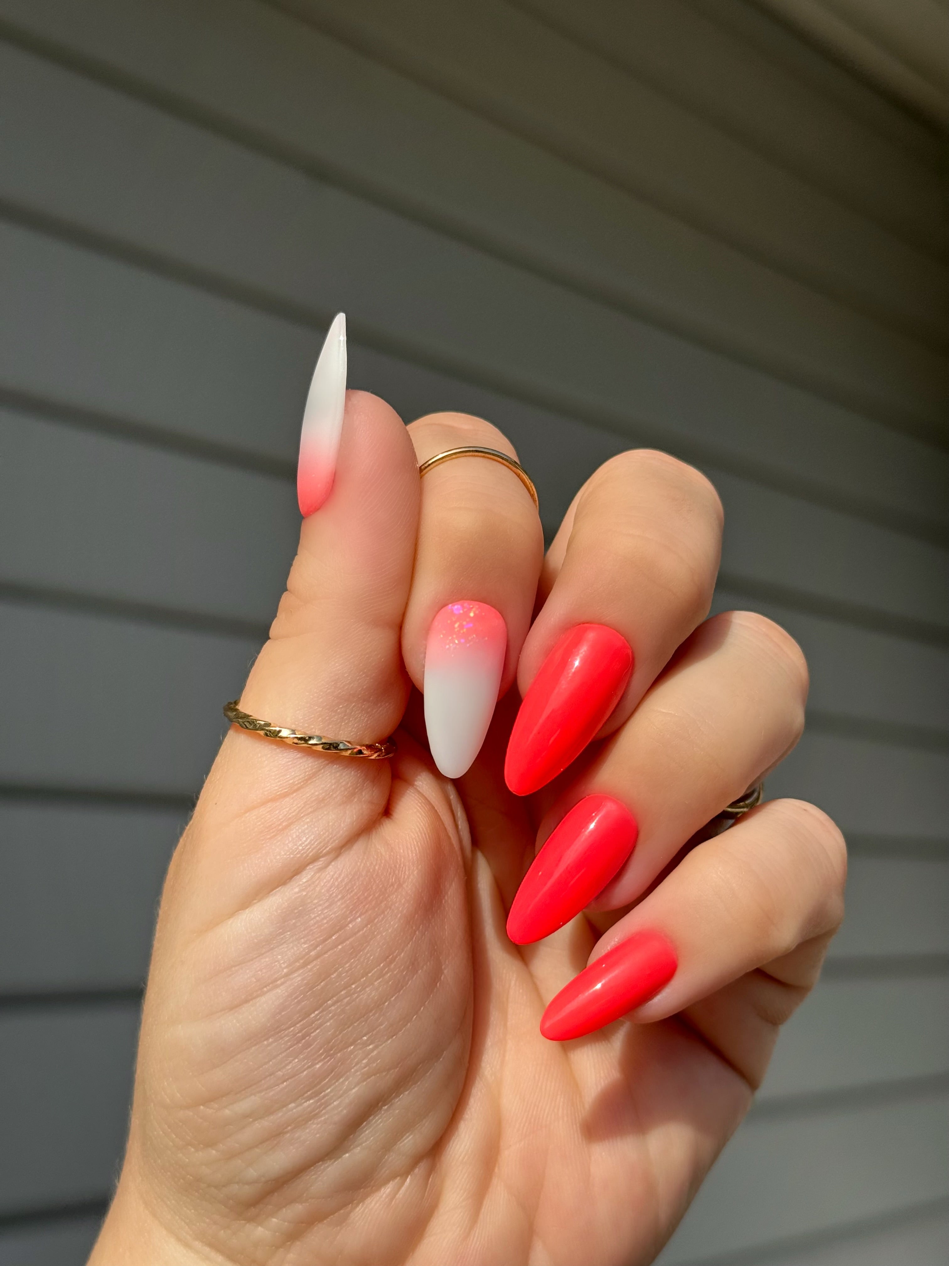 Gel Polish Neon Coral