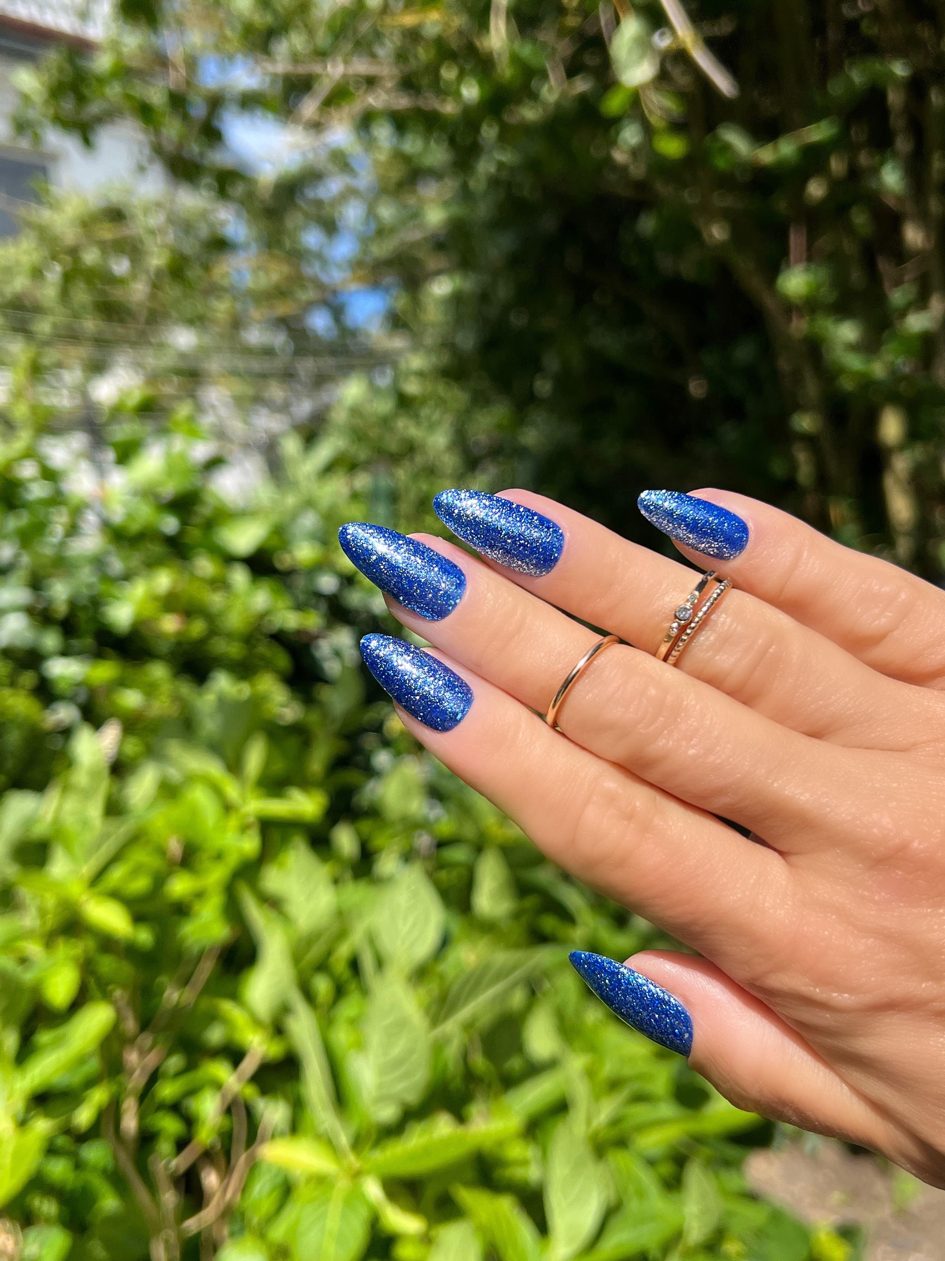 Gel Polish Blue Metallic