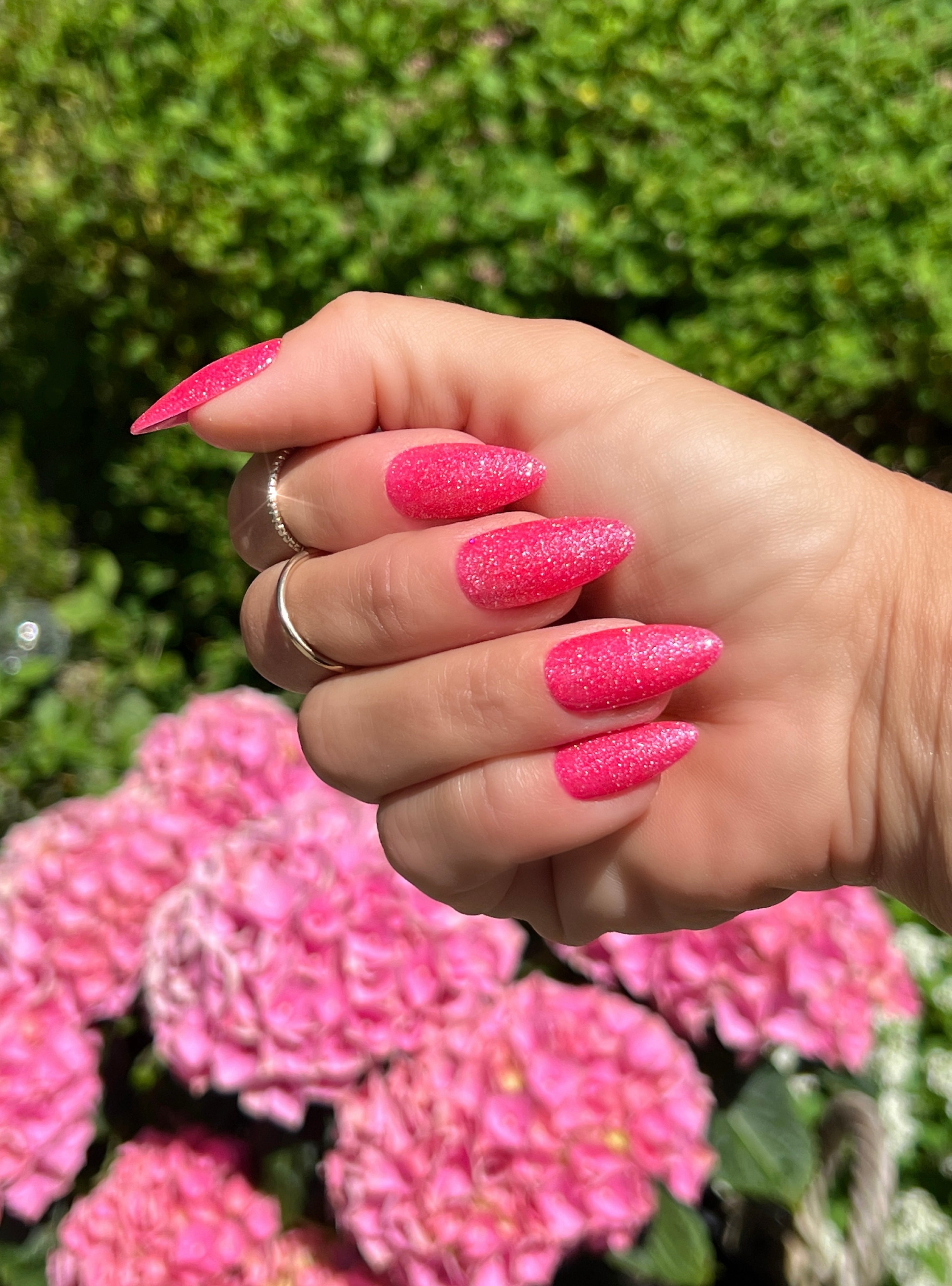 Gel Polish Rose Sparkle Bliss