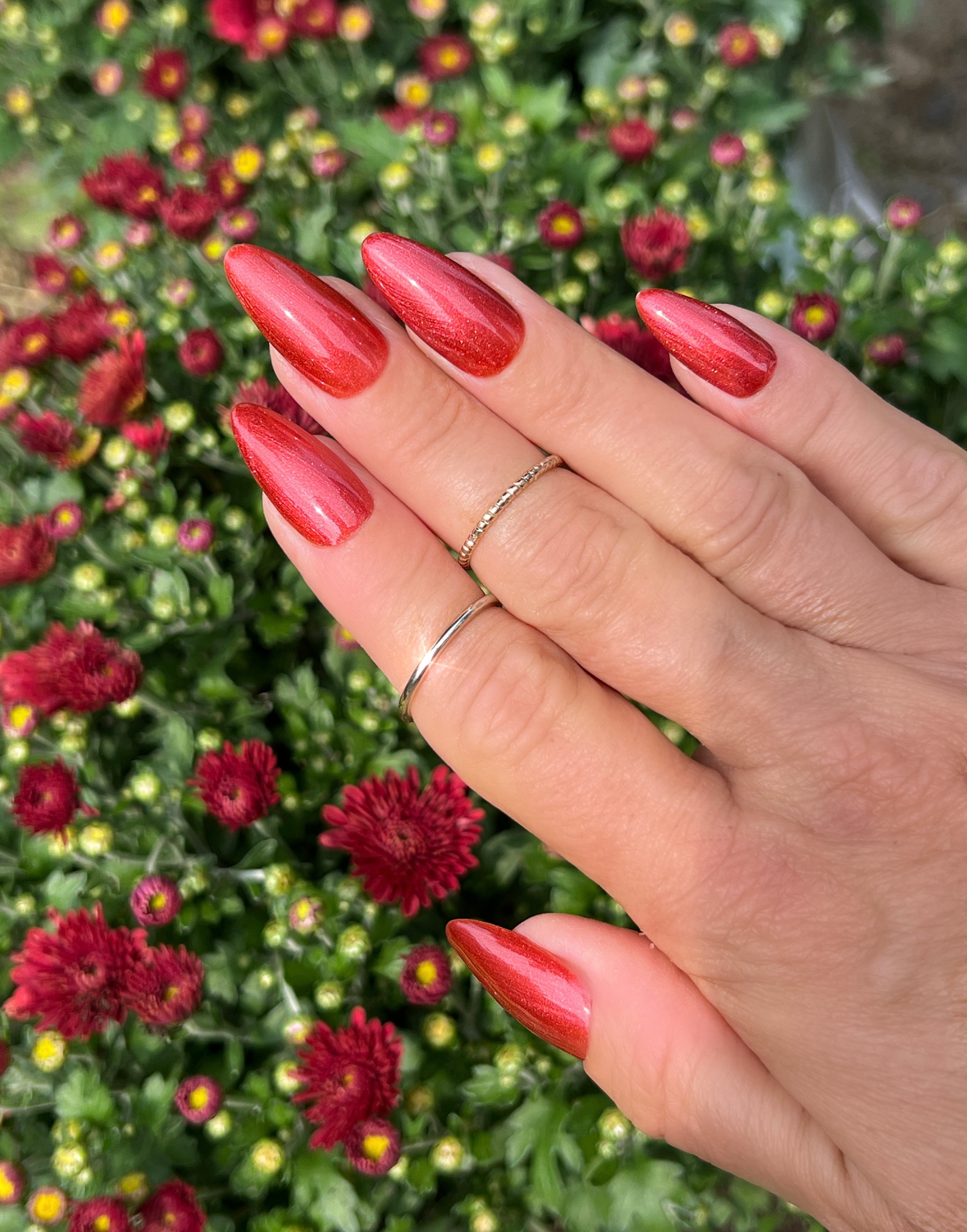 Gel Polish Red Metallic