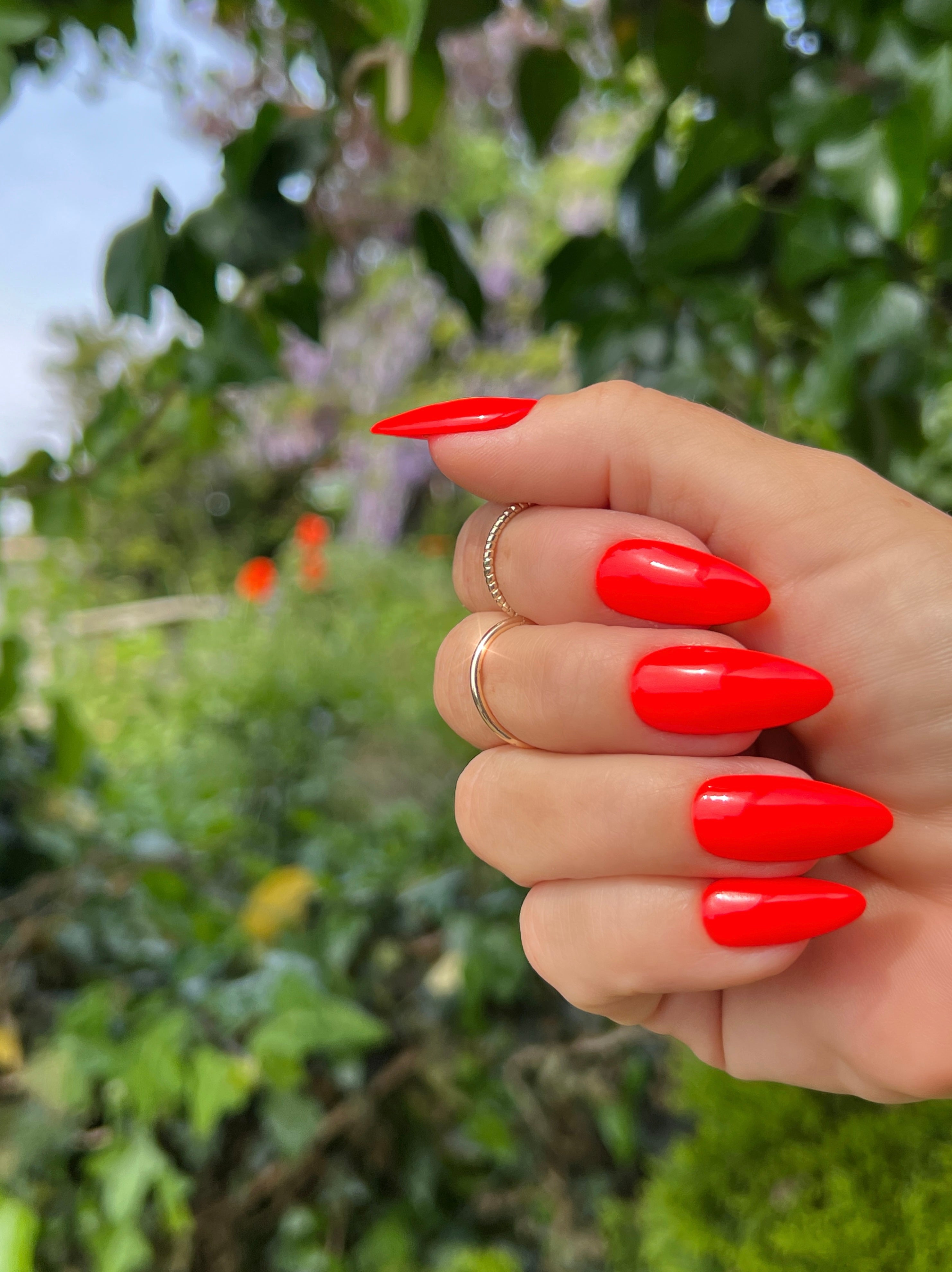 Gel Polish Deep Orange Neon