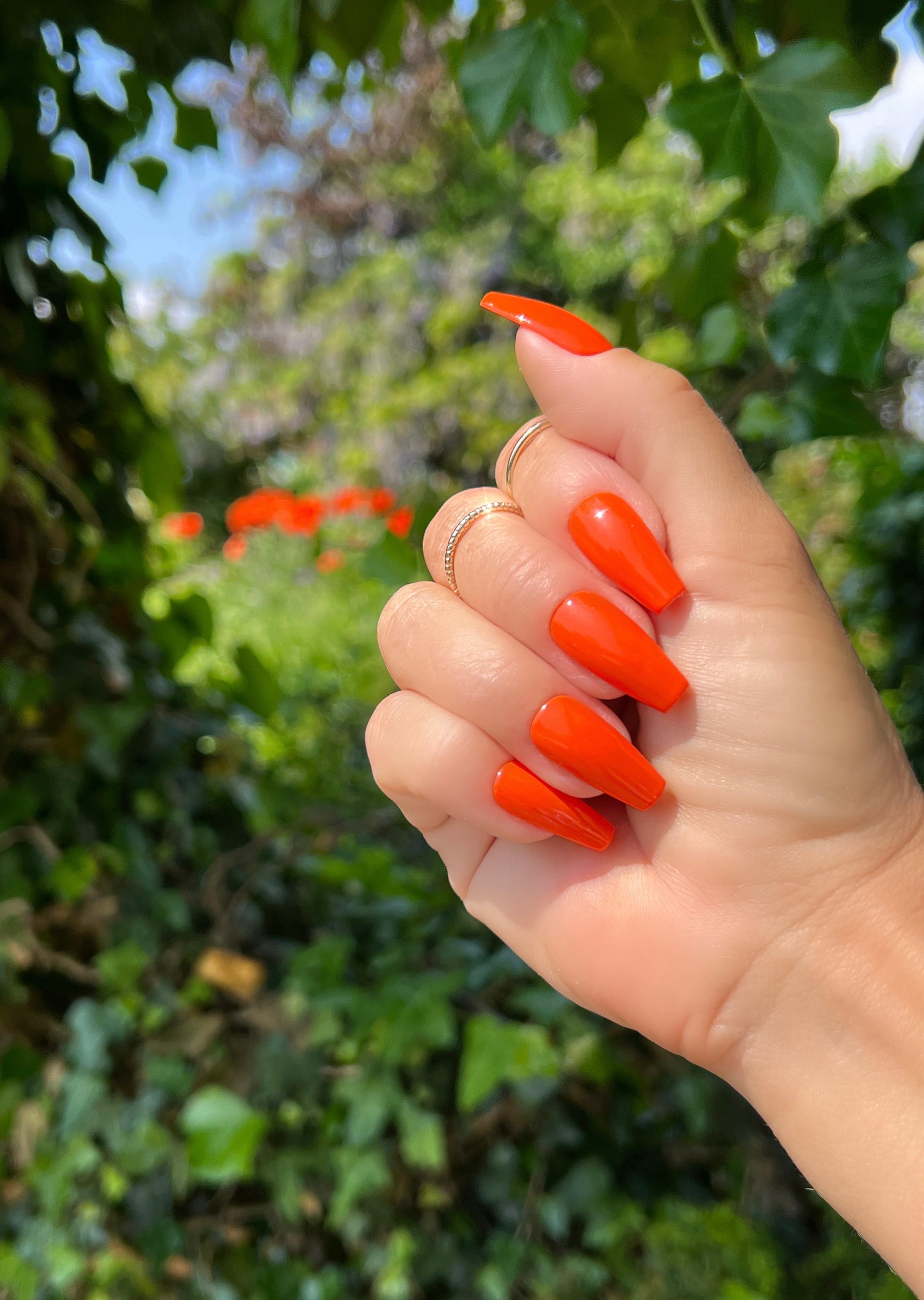 Gel Polish Red Orange