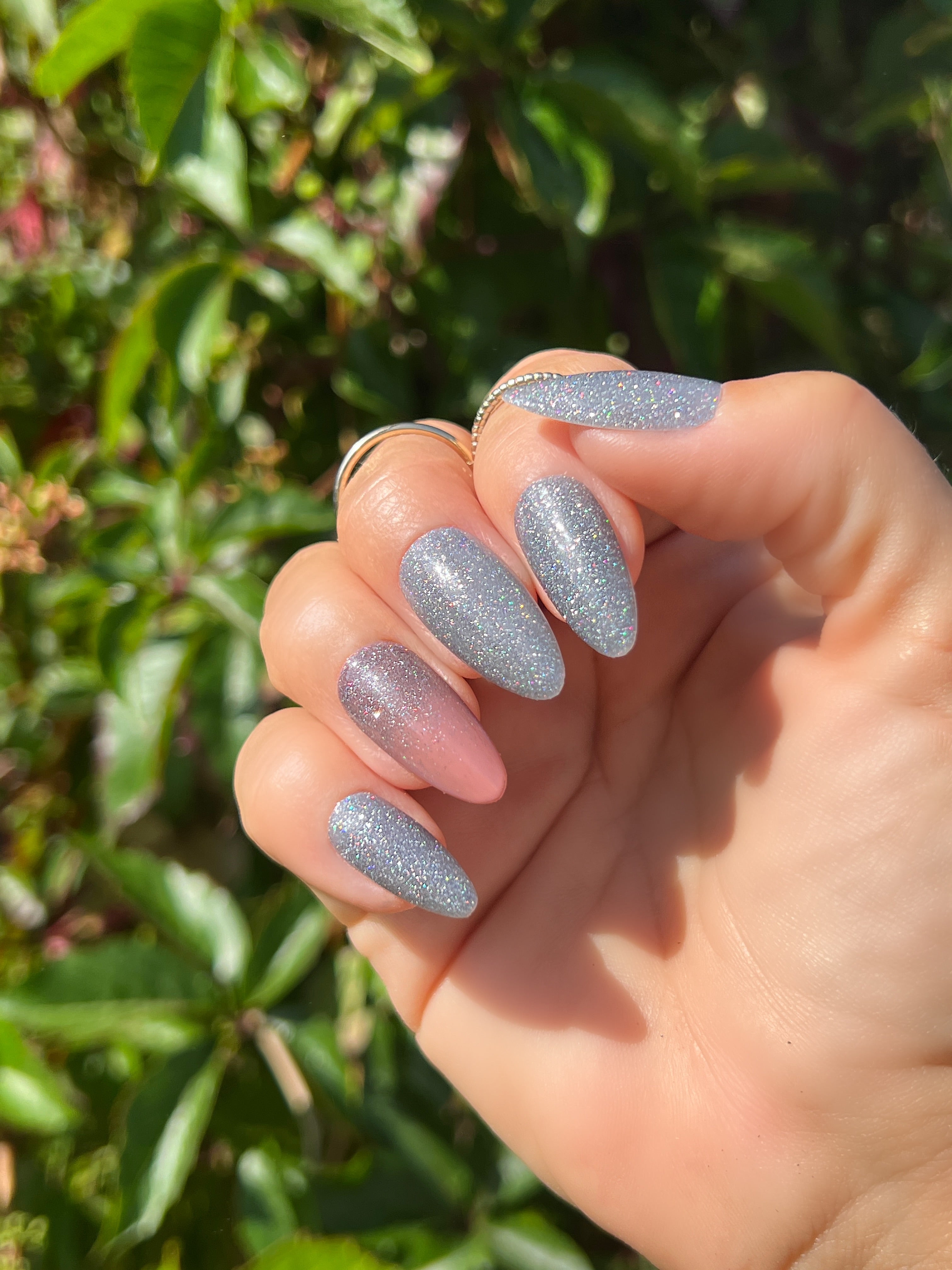 Gel Polish Silver Mist Sparkle