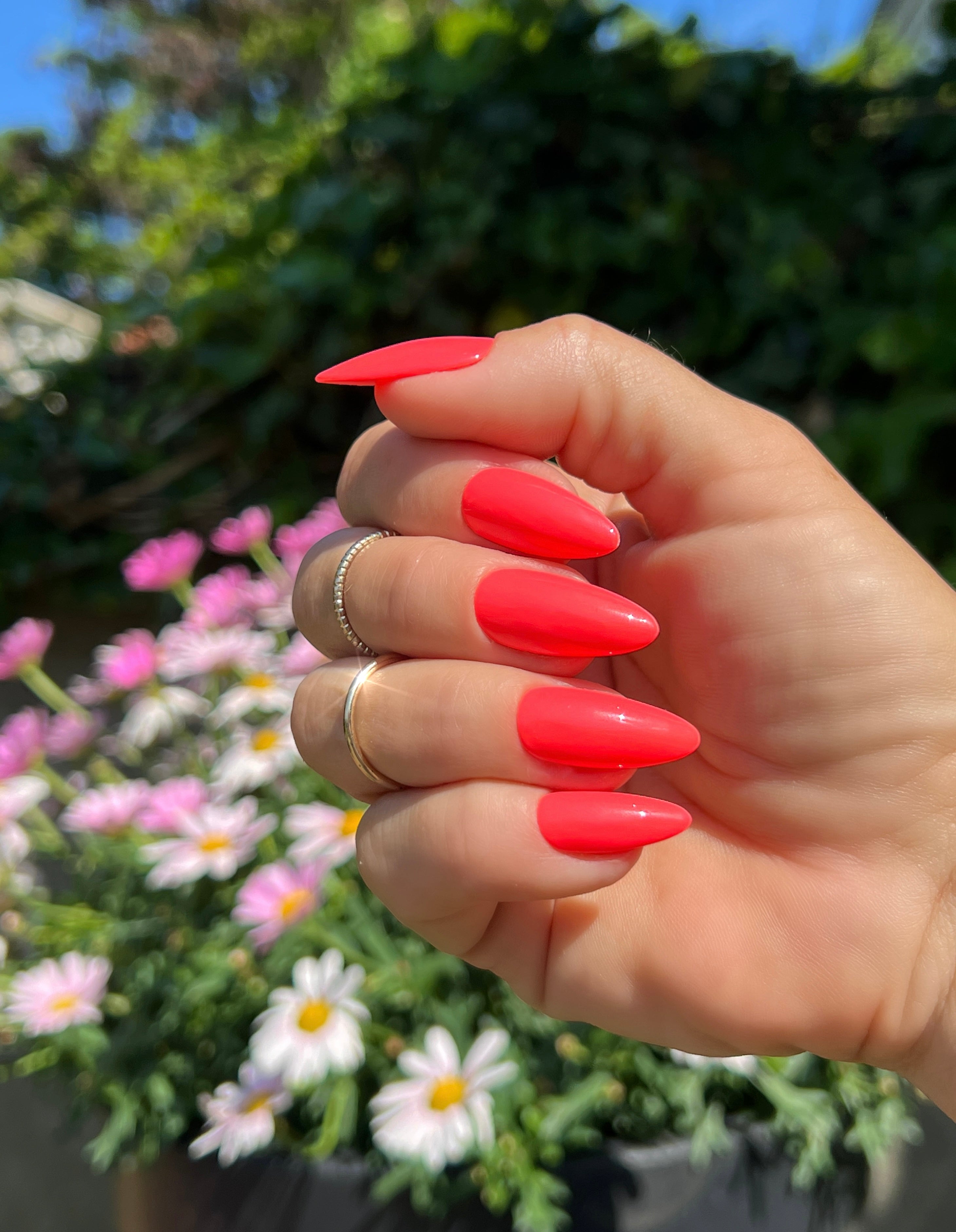 Gel Polish Neon Coral