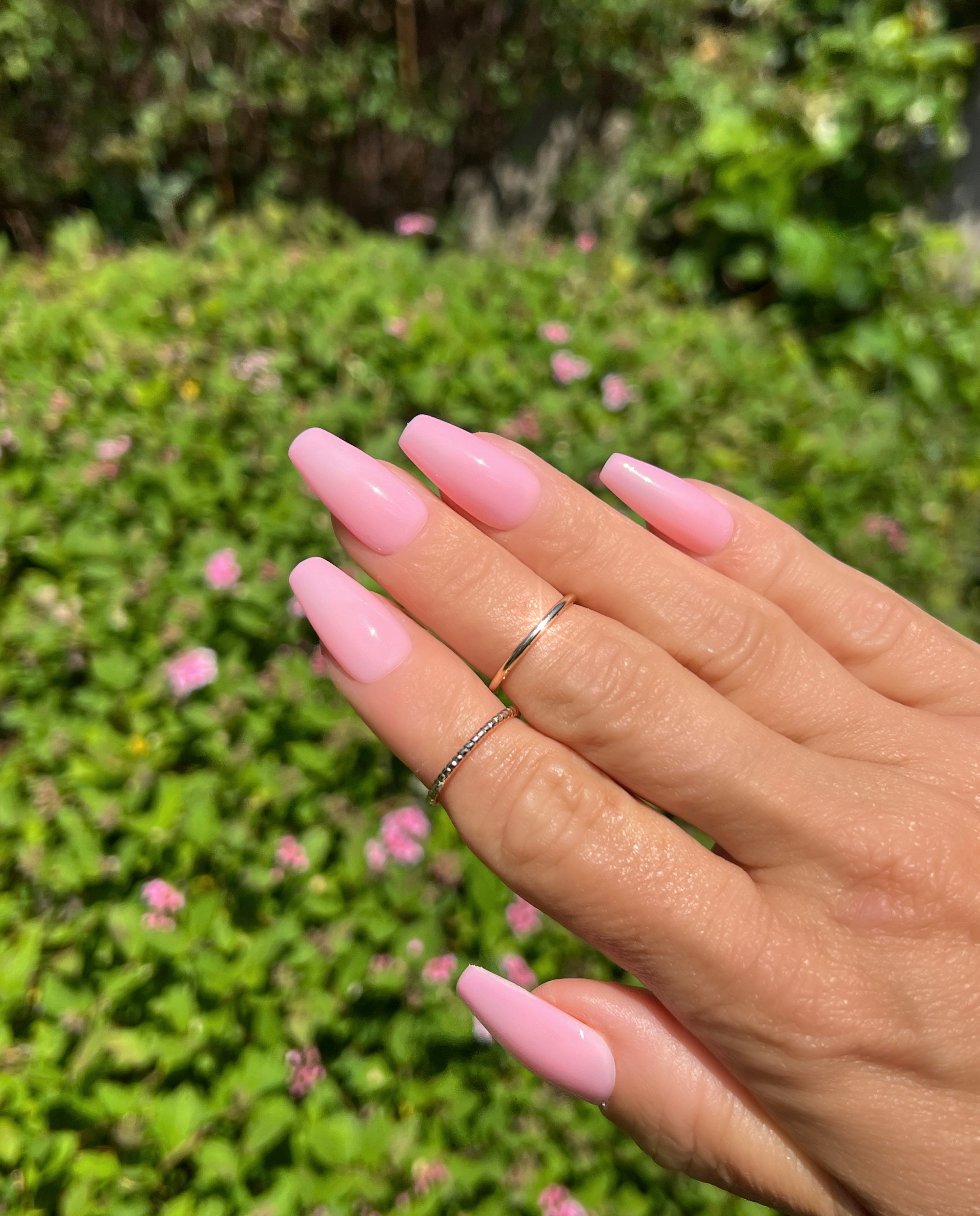 Gel Polish Manicure Pink