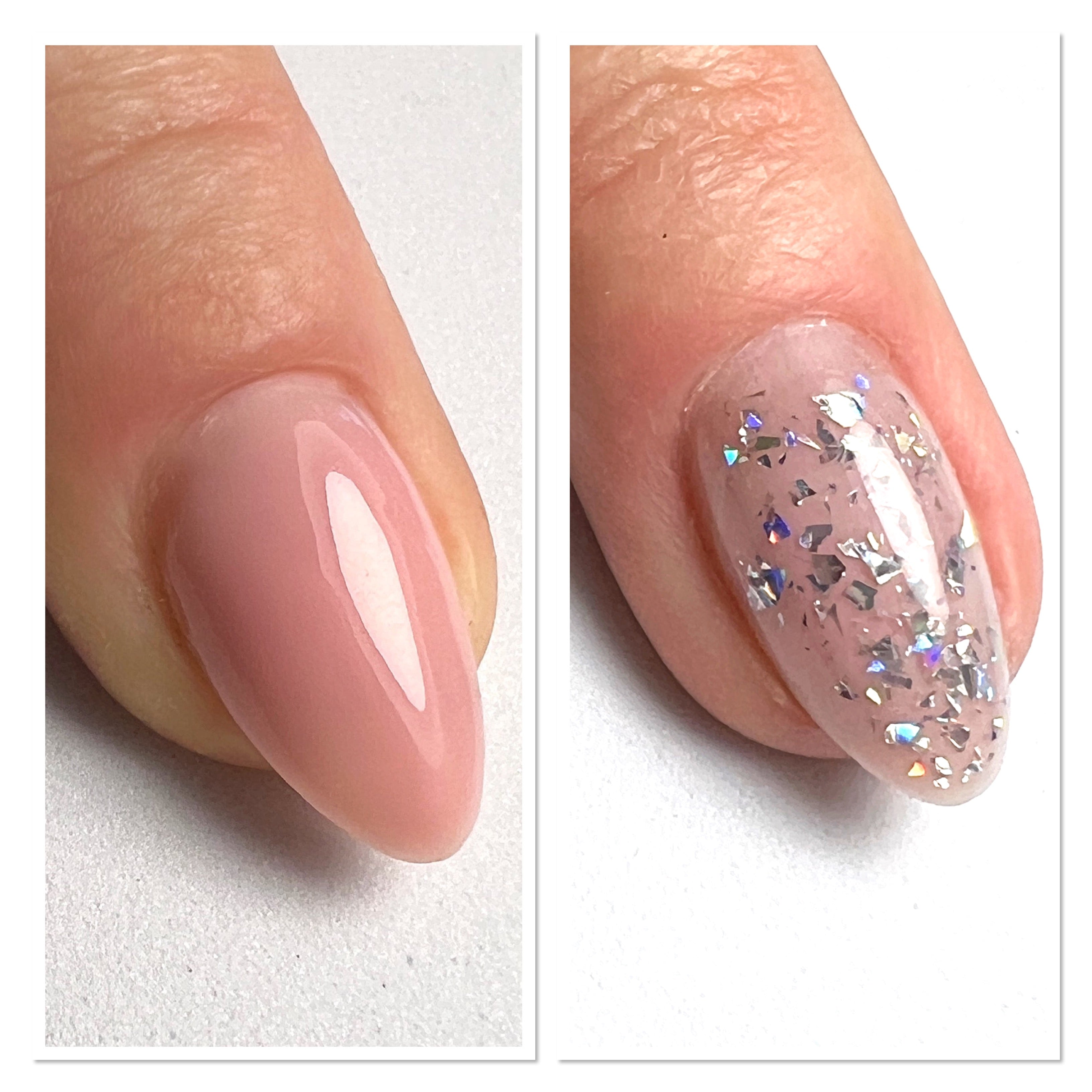 No Wipe Top Coat Glitter - Holo Flakes