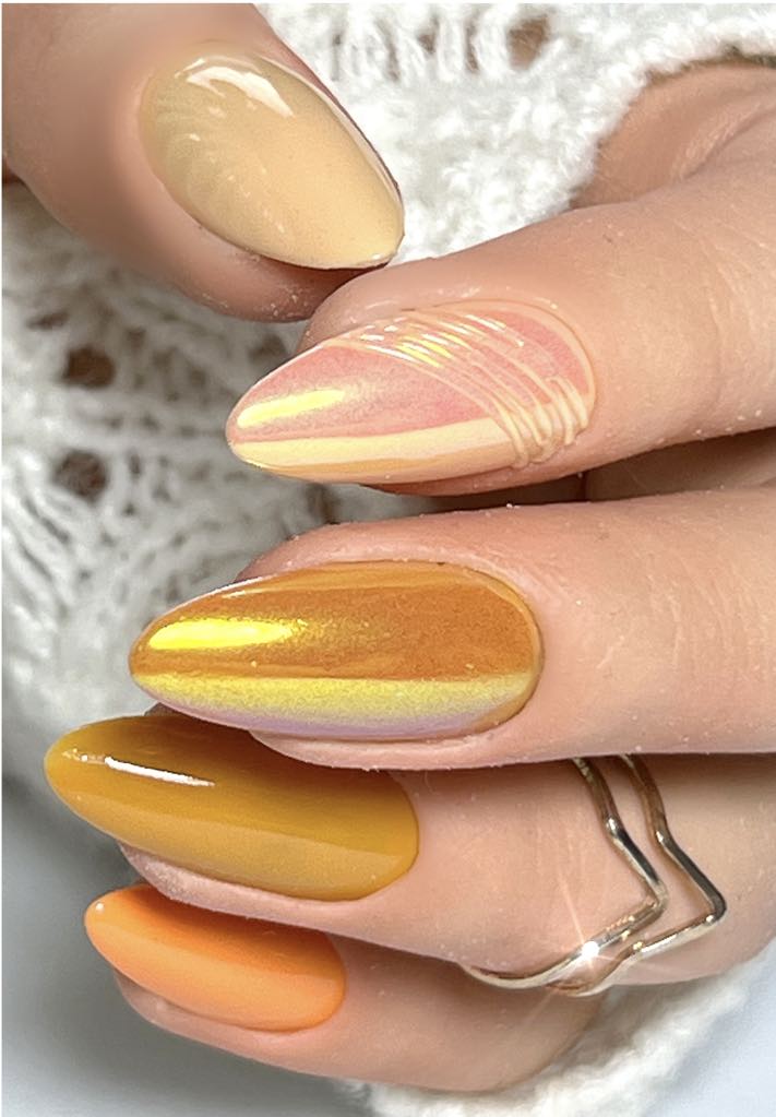 Gel Polish Orange Burst