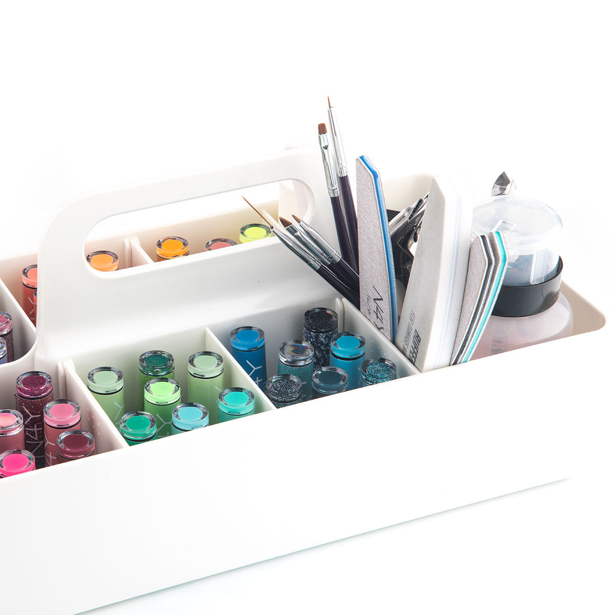 Nail product storage box 