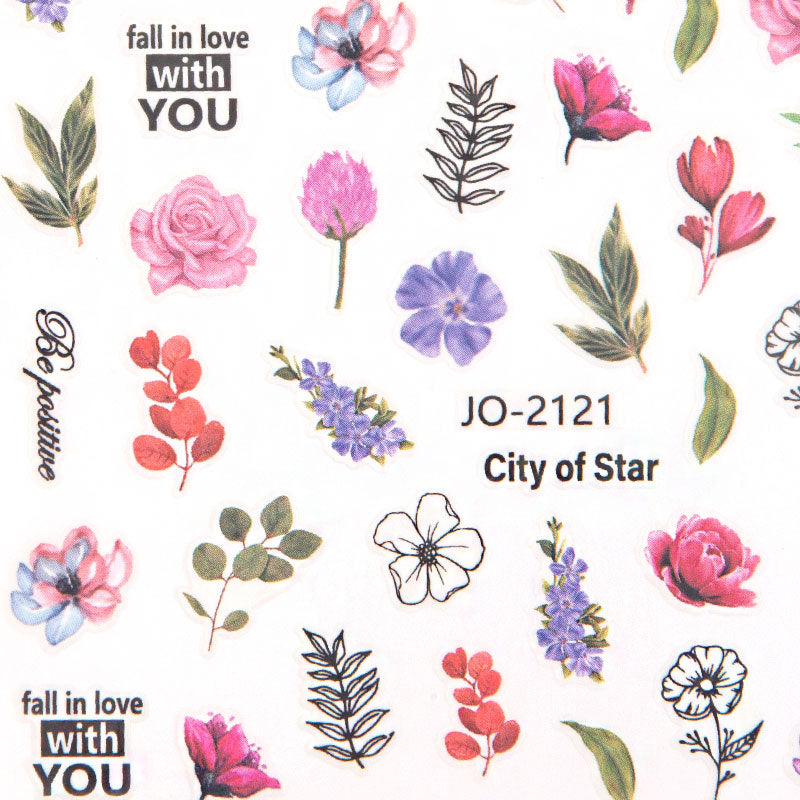 Nail Sticker 3 pcs jo-2121